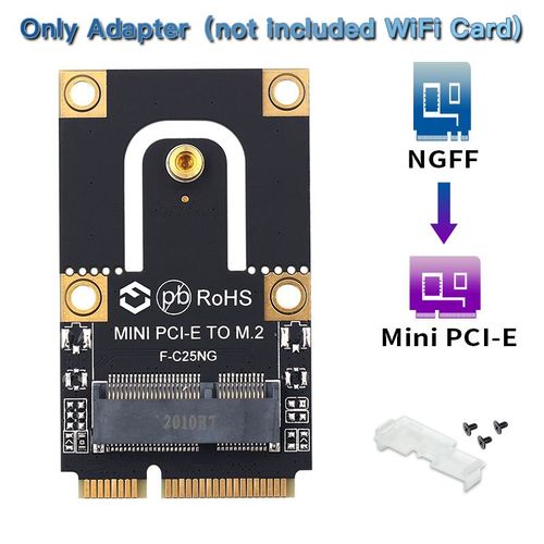 M.2 à mini PCIE - Mini Processeur Pci-e Intel, Composant Électronique, Adaptateur Sans Fil Wifi 6, 2974 Mbps, Bluetooth 5.0, Ax200, Carte Wifi Ax200ngw, 802.11ax/ac, 160 Mhzn 2.4g/5g, Windows 10