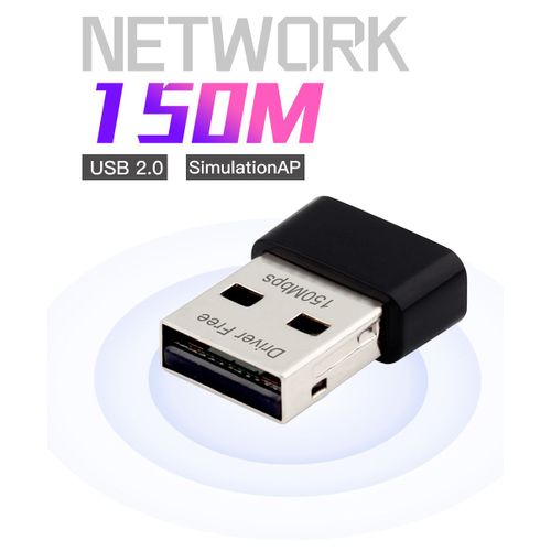 F-N150U - Mini récepteur USB sans fil pour ordinateur portable, adaptateur WiFi, carte réseau Wlan, PC, dongle, bande de touristes, stérilisation, 11n, g, b, ac, 1300Mbps, 2.4G, 5 mesurz
