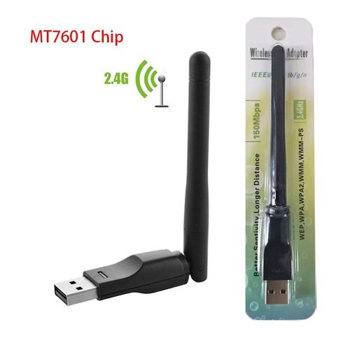 Intégré sans CD - Mini Récepteur 2.4g Sans Fil À Dongle Usb Pour Pc, Adaptateur Wifi De 150 Mbps, Carte Réseau Pour Réseau Ethernet 802.11 B,n,g