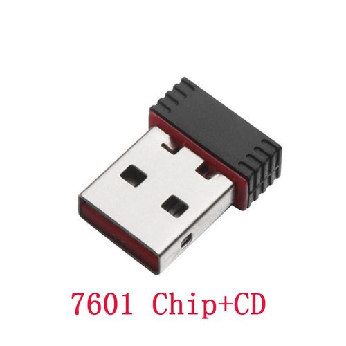 Mini w emballage 7601 - Mini Récepteur 2.4g Sans Fil À Dongle Usb Pour Pc, Adaptateur Wifi De 150 Mbps, Carte Réseau Pour Réseau Ethernet 802.11 B,n,g