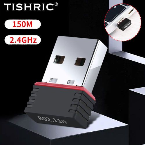 8188 150m 2,4g - TISHRIC Adaptateur USB Wifi 2.4G &amp 5GHz, antenne récepteur, stérilisation USB 11n/g/b, dongle Ethernet, carte réseau sans fil