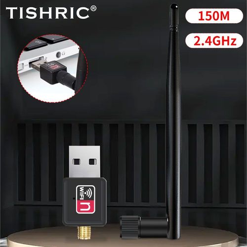 8188 150m 2,4g - TISHRIC Adaptateur USB Wifi 2.4G &amp 5GHz, antenne récepteur, stérilisation USB 11n/g/b, dongle Ethernet, carte réseau sans fil