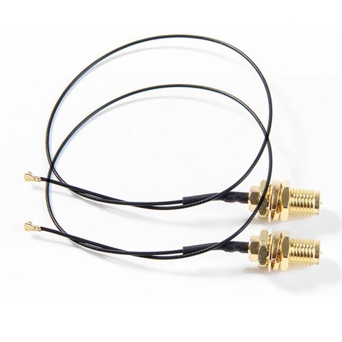 Mini antenne - U.FL IPEX successif F4 à RP SMA RF Pigtail Câble Antenne Pour Intel AX210 AX200NGW 9260NGW 8265NGW NGFF M.2 Carte WiFi (broche intérieure) 2 pièces