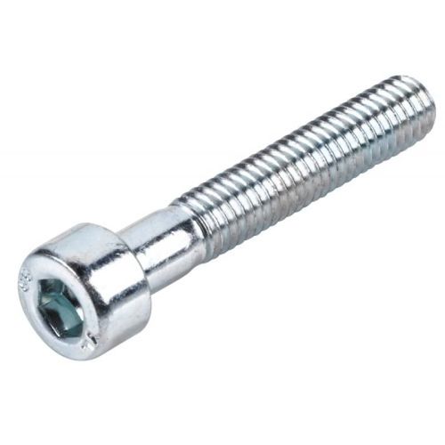 Vis à métaux tête cylindrique empreinte 6 pans creux acier zingué blanc 8.8 partiellement filetées, Ø 6 mm, longueur 25 mm, boît