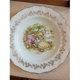 Assiette Amourette Porcelaine De Digoin France
