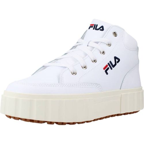 Fila Sandblast Mid Colour Blanc