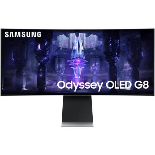 Samsung Odyssey OLED G8 S34BG850SU - Moniteur OLED - Intelligent - jeux - incurvé - 34" - 3440 x 1440 UWQHD @ 175 Hz - 250 cd/m² - 1000000:1 - DisplayHDR 400 True Black - 0.1 ms - Mini...