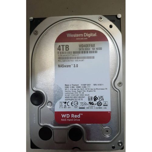 Disque dur Western Digital 4 To WD40EFAX-68JH4N1 Red
