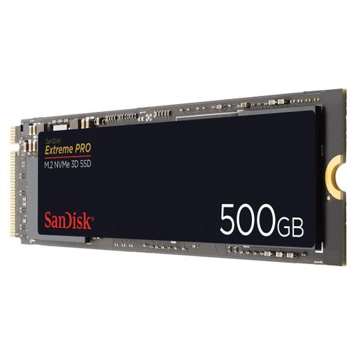 SanDisk Extreme PRO - SSD - 500 Go - interne - M.2 2280 - PCIe 3.0 x4 (NVMe)
