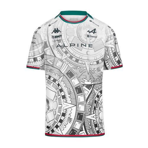 Maillot Kombat Mexico Ocon Bwt Alpine F1 Team Blanc Homme