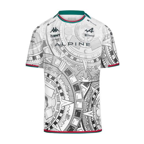 Maillot Kombat Mexico Bwt Alpine F1 Team Blanc Homme