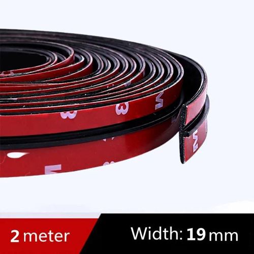 19mmx2m - Bande De Scellage En Caoutchouc Insonorisé Pour Voiture, Joints D'étanchéité Pour Toit Ouvrant, Voiture, Verre Coupe-Vent, Autocollant Anti-Poussière En Forme De T, Accessoires Adhésifs