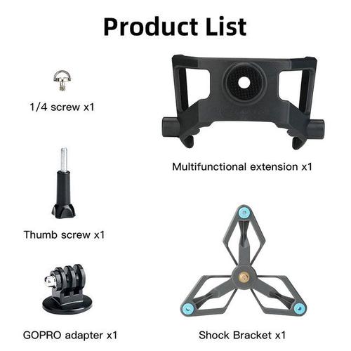 Kit De Montage Pour Drone Dji Mavic 3 Caméra À Action Étendue Kit D'amortisseurs De Chocs Accessoires De Montage[Article Pour Ce Lien: Shock Bracket Kit ]-Générique