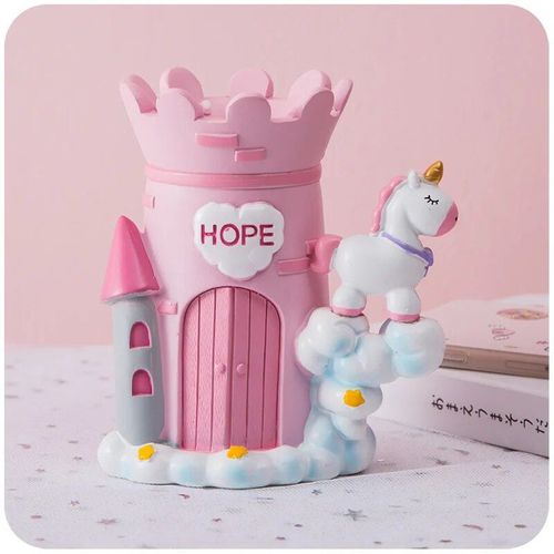 Porte-Crayon Licorne Mignon,Boîte De Rangement De Bureau,Organisateur De Papeterie - Type Rose
