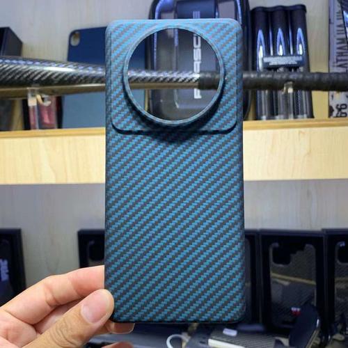 Coque De Protection Anti-Explosion Pour Xiaomi Mi 12s Ultra-Mince En Fiber De Carbone Aramide Étui Pour Téléphone Portable [Article Pour Ce Lien, Style :Matt Blue(Volcano), Taille: En Fiber De Carbone ]