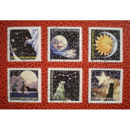 Correspondances Planétaires - Lot De 6 Timbres Oblitérés - Série Incomplète - France - Année 2016