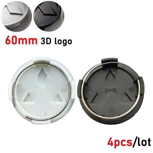 Capuchons De Centre De Roue De Voiture Pour Mitsubishi Asx Outlander Lancer Pajero Accessoires De Voiture 60mm T60 Réaménagement 4 Pièces Lot