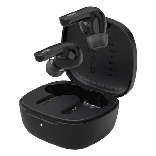 Belkin SoundForm Motion - Écouteurs sans fil avec micro - intra-auriculaire - Bluetooth - Suppresseur de bruit actif - isolation acoustique - noir