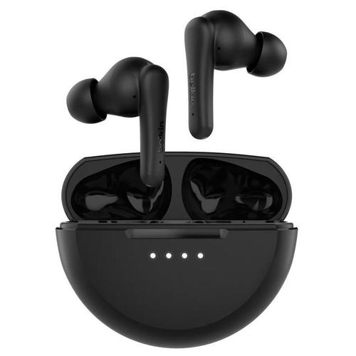 Belkin SoundForm Rhythm - Écouteurs sans fil avec micro - intra-auriculaire - Bluetooth - noir