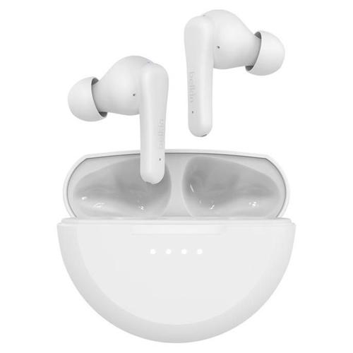 Belkin SoundForm Rhythm - Écouteurs sans fil avec micro - intra-auriculaire - Bluetooth - blanc