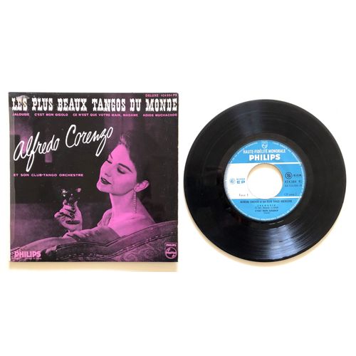 45 Tours Alfredo Corenzo . Les Plus Beaux Tangos Du Monde...