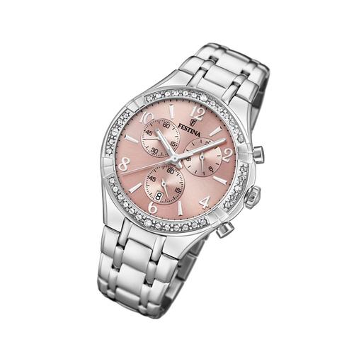 Festina Montre Femme F20392/3 Montre-Bracelet En Acier Inoxydable Boyfriend Argent Uf20392/3