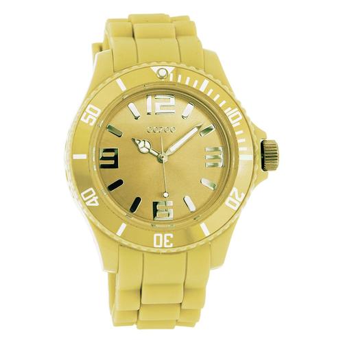 Montre Femme Oozoo Montres Analogiques Silicone Jaune Uoc4355a