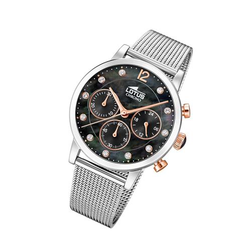 Lotus Montre Pour Femme Mode 18676/4 Montre-Bracelet En Acier Inoxydable Tendance Argent Ul18676/4