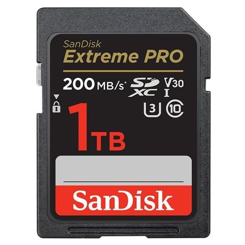 SanDisk Extreme Pro - Carte mémoire flash - 1 To - Video Class V30 / UHS-I U3 / Class10 - SDXC UHS-I