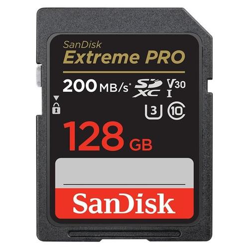 Carte mémoire SD 128 Go SanDisk Extreme Pro SDXC UHS-I U3 Class10