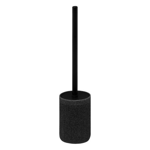 Brosse WC et pot, coloris ardoise, 5Five Onyx