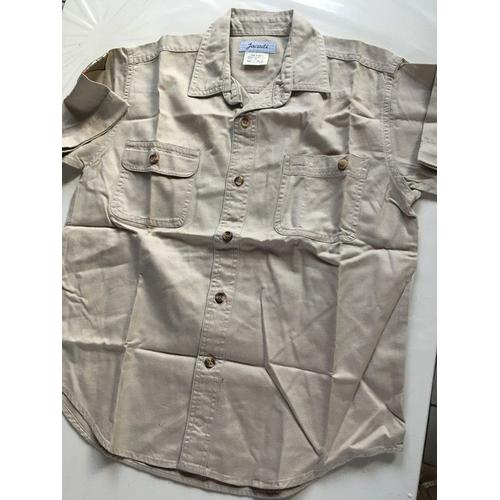 Chemise Beige Garcon Avec Blason " Jacadi " Taille 10 Ans Comme Neuf Idee Cadeau