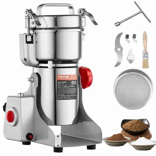Moulin À Épices Électrique 300 G-Vevor-1500 W-Type Oscillant Pour Moudre Rapidement Céréales Épices Herbes Cafés
