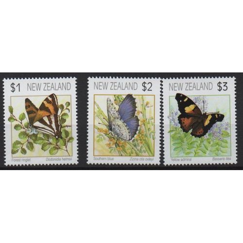 Nouvelle-Zélande Timbres Les Papillons 1991