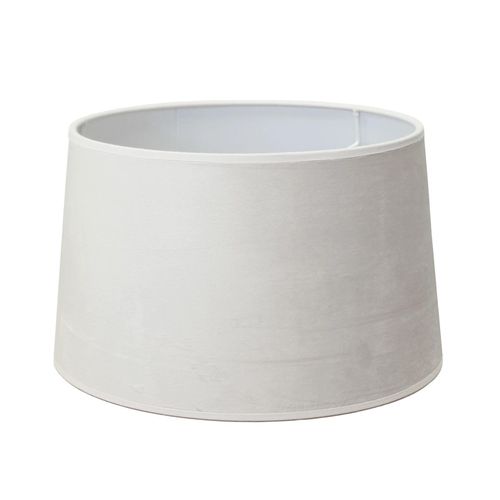 Abat-Jour Conique En Velours Blanc Ø28cm Seynave