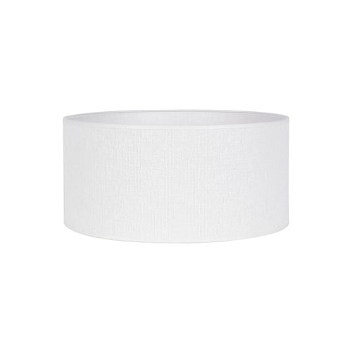Abat-Jour Cylindre En Coton Bouclé Blanc Ø40cm Corep