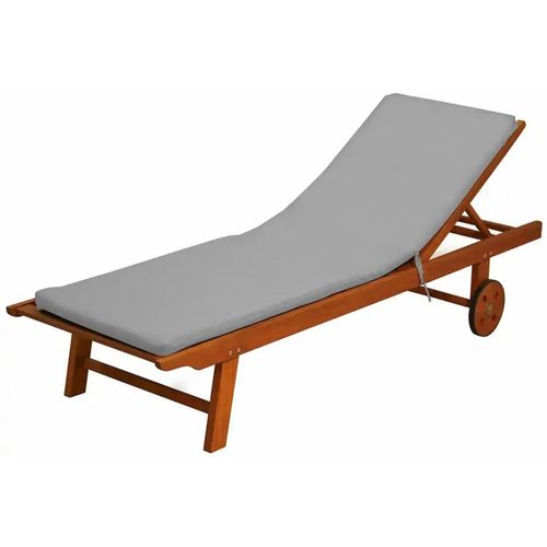 Coussin De Bain De Soleil Peps Gris Perle 185 X 55 Cm, Ép.50mm