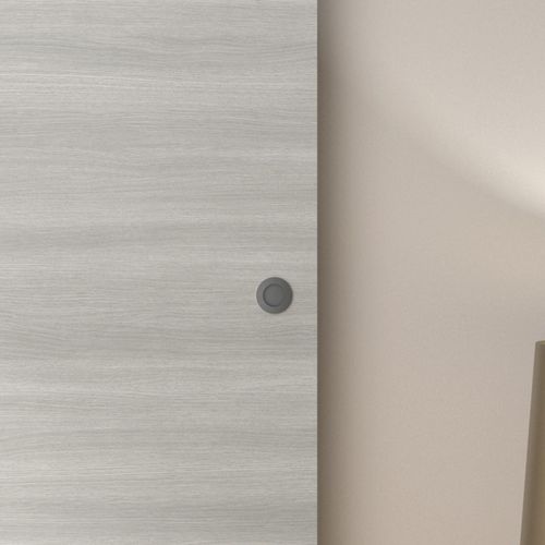 Kit Rail Desin Bilbao 2, Porte Coulissante, rail Apparent Acier H 204 x 83 x 3,6 cm H 204 x 83 x 3,6 cm