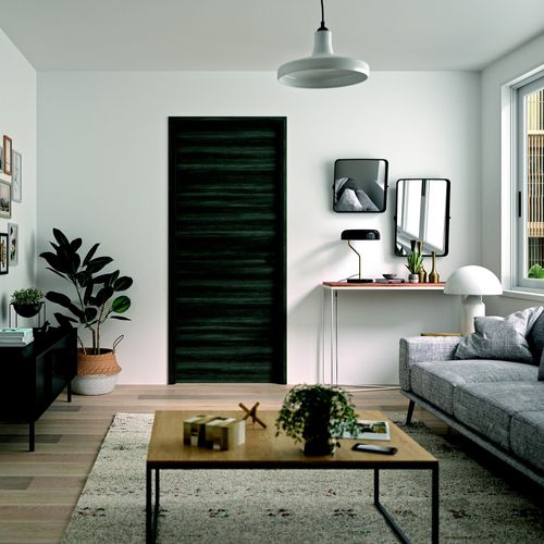 Bloc Porte Reversible chêne clair Rio H. 204 X 73 X 4 Cm