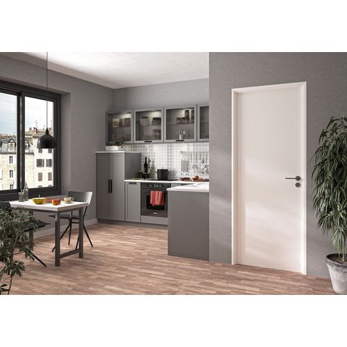 Bloc Porte Reversible blanc H. 204 X 83 X 4 Cm