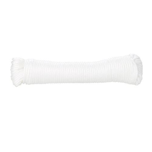 Corde tressée en polypropylène blanche DIALL ø2 mm, 20 m
