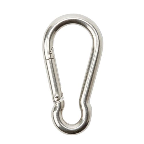 Porte-mousqueton type pompier Diall Inox 5 cm