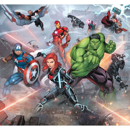 Papier peint panoramique Komar Avengers Street Revenge L.3 m x l.280 cm