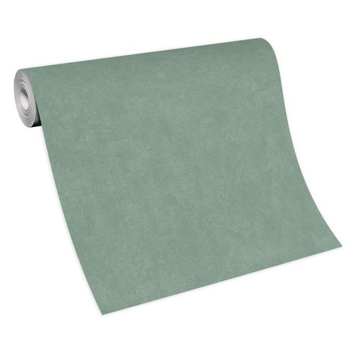 Papier peint vinyle sur intissé Erismann vert eucalyptus