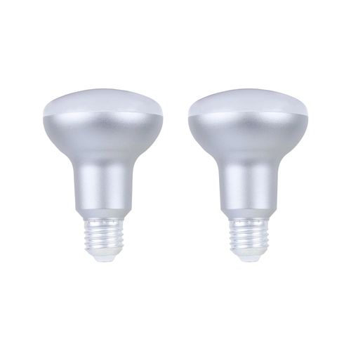 Lot 2 Ampoules Led Réflecteur (R80) E27 806lm 7.3w = 60w Ø8cm Diall Blanc Chaud