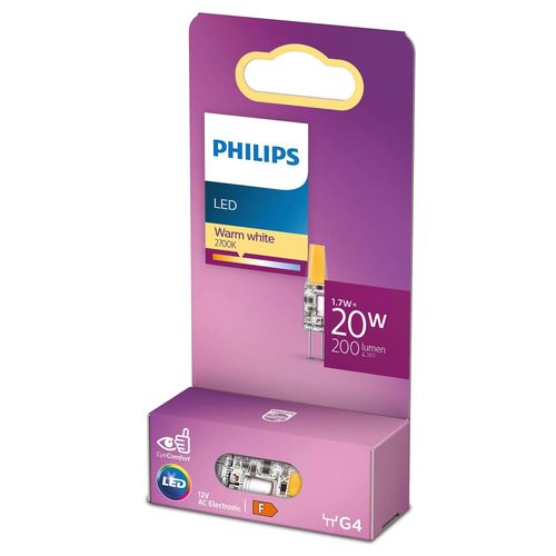 Ampoule Led Capsule G4 200lm 1.7w = 20w Ip20 Blanc Chaud Philips