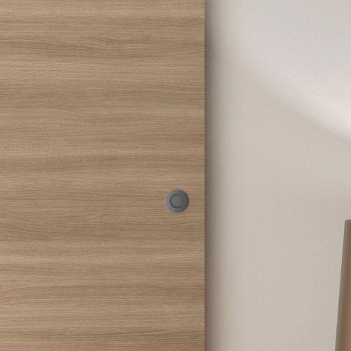 Kit Optirail Barbade 2, Porte Coulissante, rail et bandeau Cache-Rail Mdf Revêtu 204 x 83 x 3,6 cm 204 x 83 x 3,6 cm