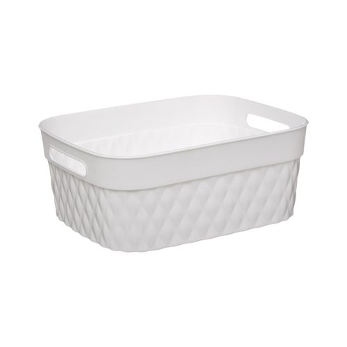 Panier de rangement salle de bains 5L, blanc, 5Five Disco