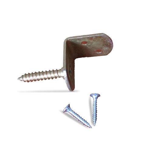 Lot 4 Fixations Universelles Pour Panneau Lemhi Blooma Acier Gris Foncé