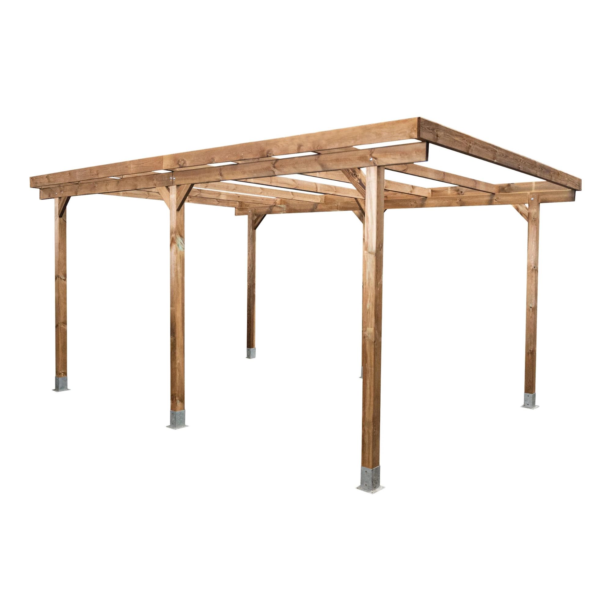 Carport En Bois Sans Toit 3x5m Stelmet